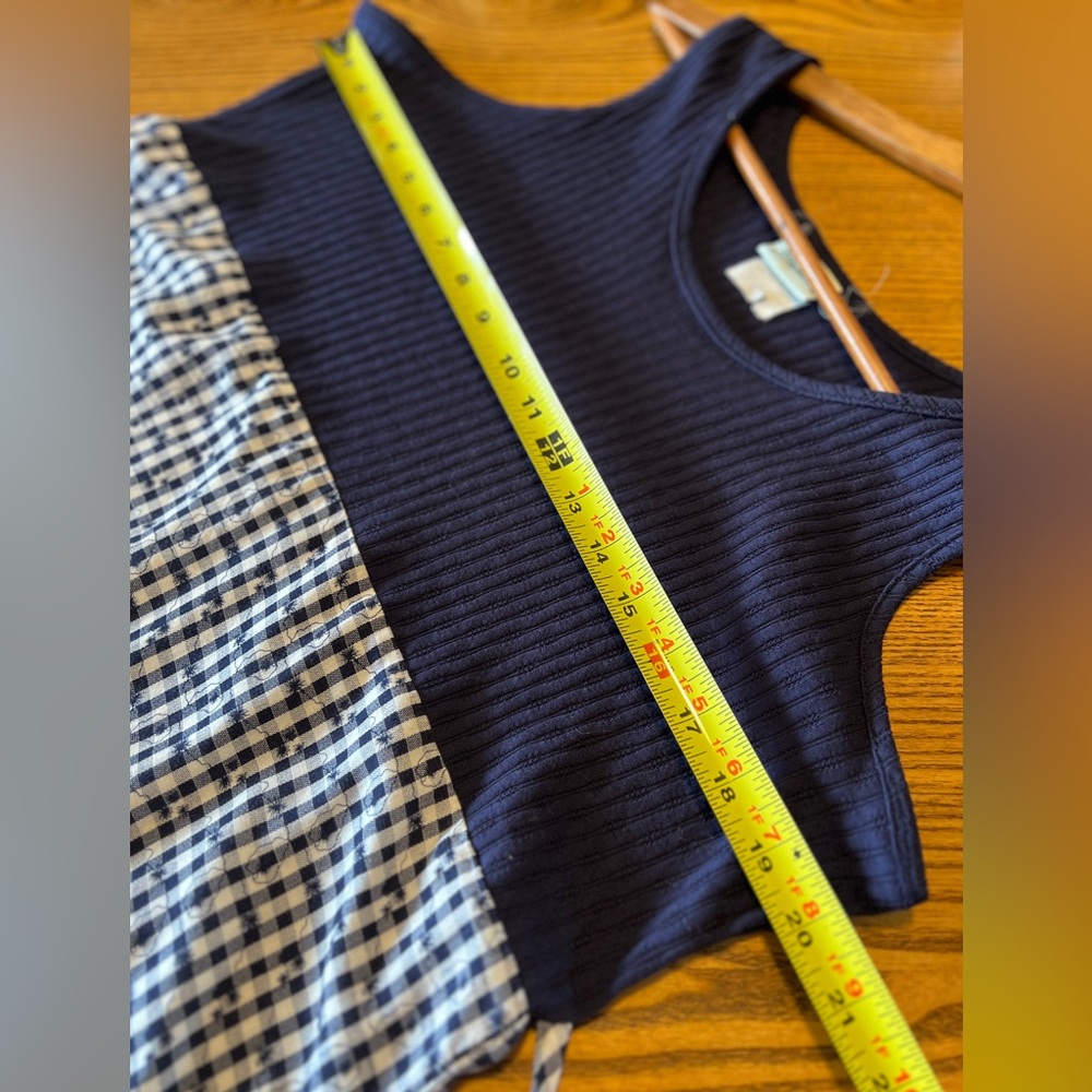 Penman’s Vintage Navy & White Gingham Maxi Dress - Picture 5 of 9